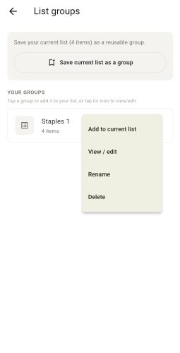 List Group Page