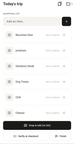 Shopping list